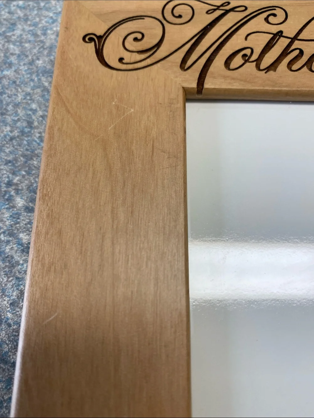 'Mother of the Groom' Wood Frame 4x6 by KATE POSH scroll work